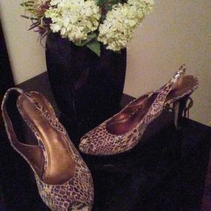 Anne klein snake skin sandals